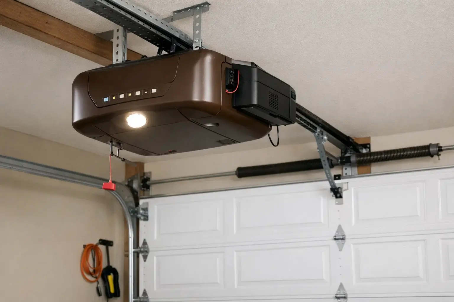 Garage door opener battery backup and security system in Denver CO