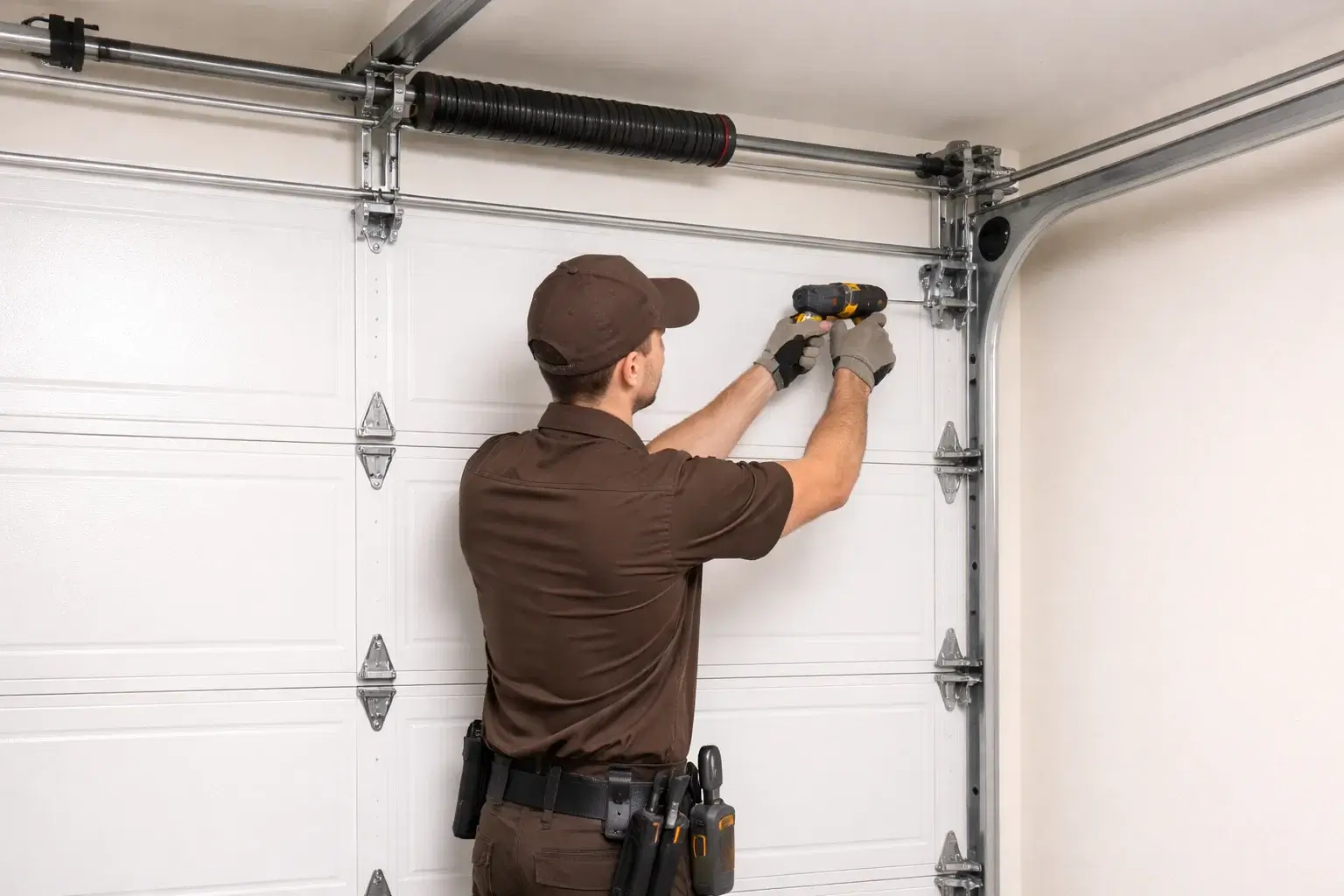 High-quality garage door roller replacement improving durability and quiet operation in Denver