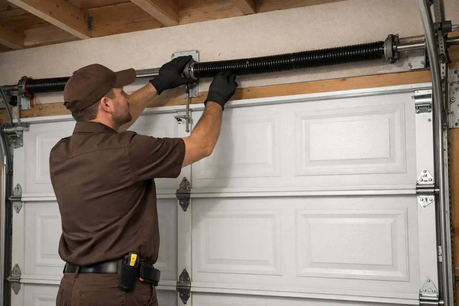 Garage door spring diagnostic testing service